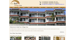 Desktop Screenshot of hotelsunvillagegoa.com