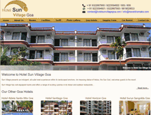 Tablet Screenshot of hotelsunvillagegoa.com